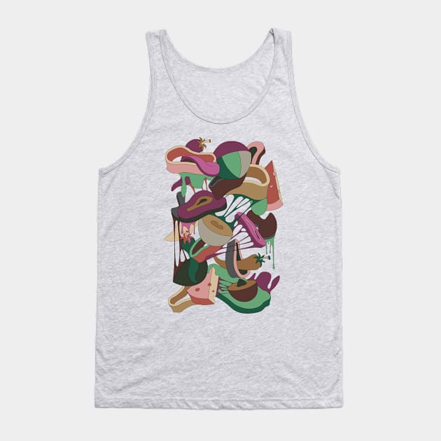 Pizza ingredients Tank Top by Daxos